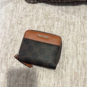 Nine West Tan and Black Compact Wallet